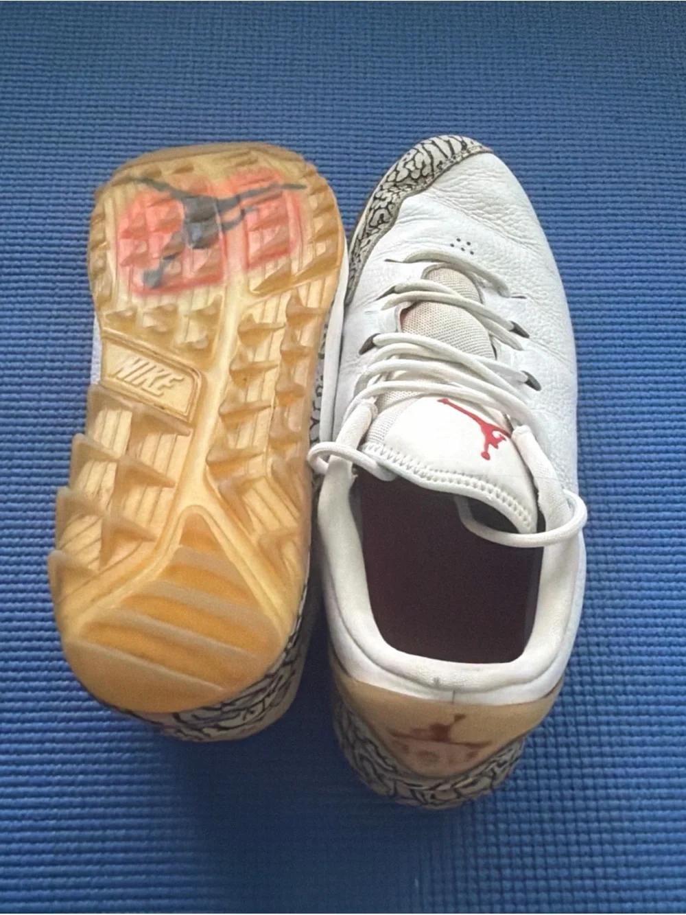 Size 10.5 Air Jordan ADG Golf Shoes, Men, White Cement, Spikeless. SIZE M 10.5